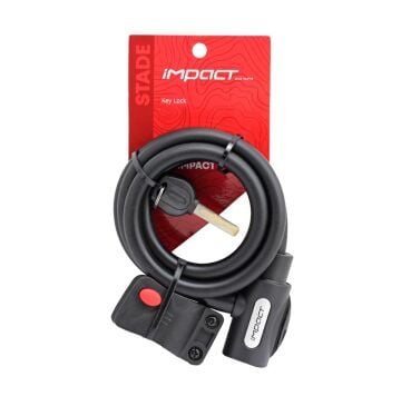 Impact Stade 12x1500mm Anahtarlı Kilit + Sabitleme Aparatı Siyah