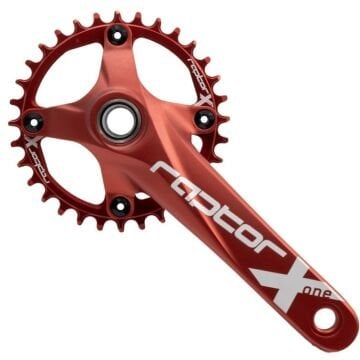 Raptor A28Z-AS322 32T 170mm Kırmızı Tekli Aynakol + Orta Göbek