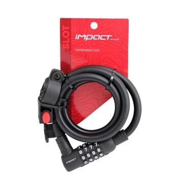 Impact Slot 12x1500mm Değiştirilebilir Şifreli Kilit + Sabitleme Aparatı Siyah