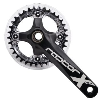 Raptor A23Z-AS322P 34T 170mm Siyah Şeffaf Muhafazalı Tekli Aynakol + Orta Göbek