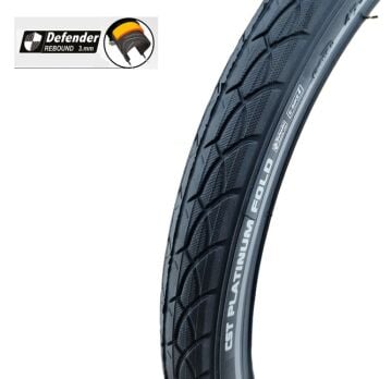 Cst 20x1.75 Platinium Fold 3mm Zırhlı Dış Lastik C1762 Siyah