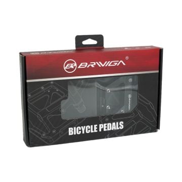 Briviga PDL-3316 100x101mm Mtb Alüminyum CNC Rulmanlı Platform Pedal Siyah