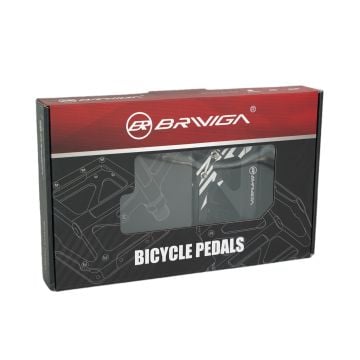 Briviga PDL-3304 110x111mm Mtb Alüminyum CNC Rulmanlı Platform Pedal Siyah