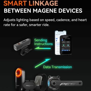 Magene AT1200 Smart Light 1200 Lümen Akıllı Bisiklet Ön Lamba