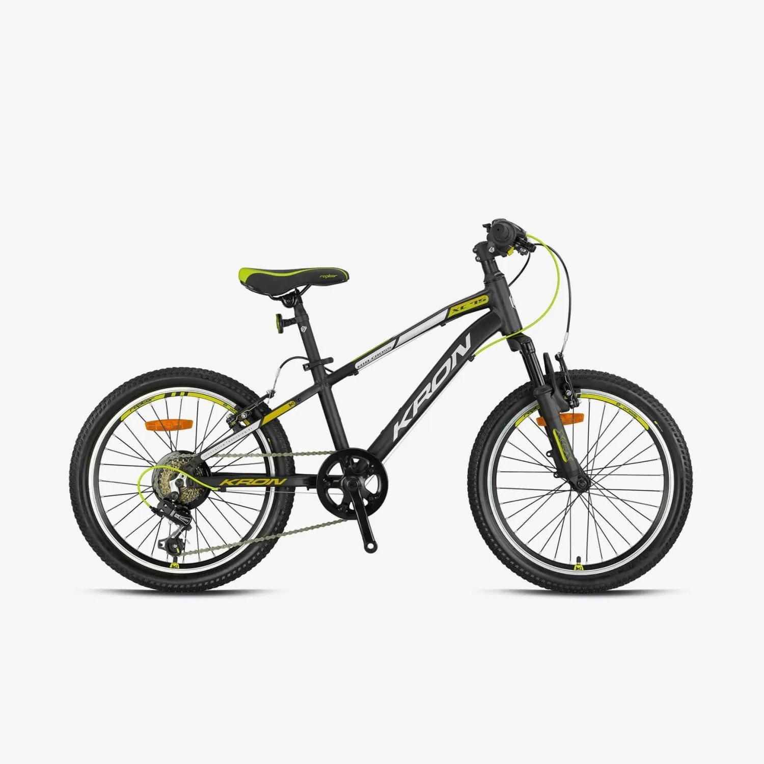 20 Kron XC 75 7v V-Fren Erkek Çocuk Bisikleti 28cm - M.Gri-Siyah-N.Sarı