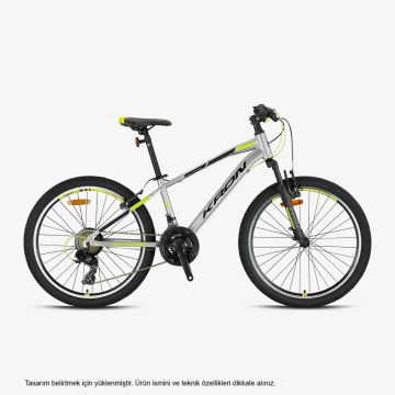 24 Kron XC 75 21v M.Disk Fren Erkek Çocuk Bisikleti 33cm - M.Gri-Siyah-N.Sarı