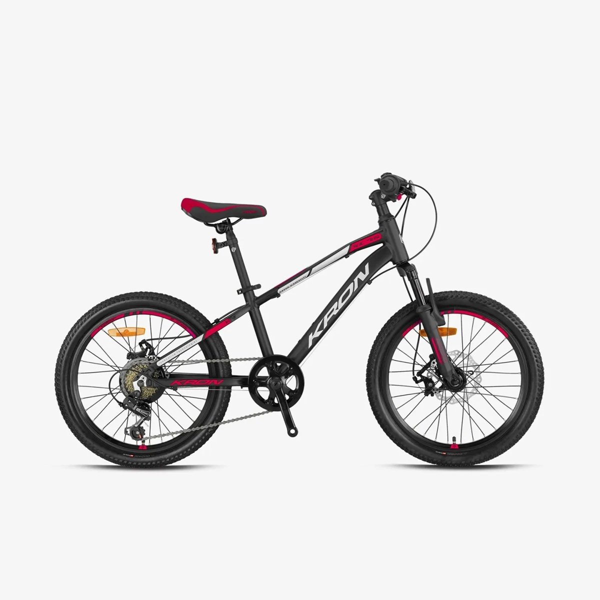 20 Kron XC 75 7v M.Disk Fren Erkek Çocuk Bisikleti 28cm - M.Siyah-Gri-Kırmızı