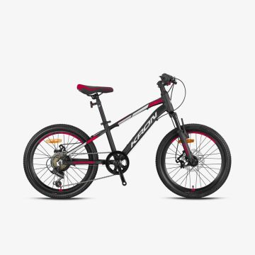 20 Kron XC 75 7v M.Disk Fren Erkek Çocuk Bisikleti 28cm - M.Siyah-Gri-Kırmızı