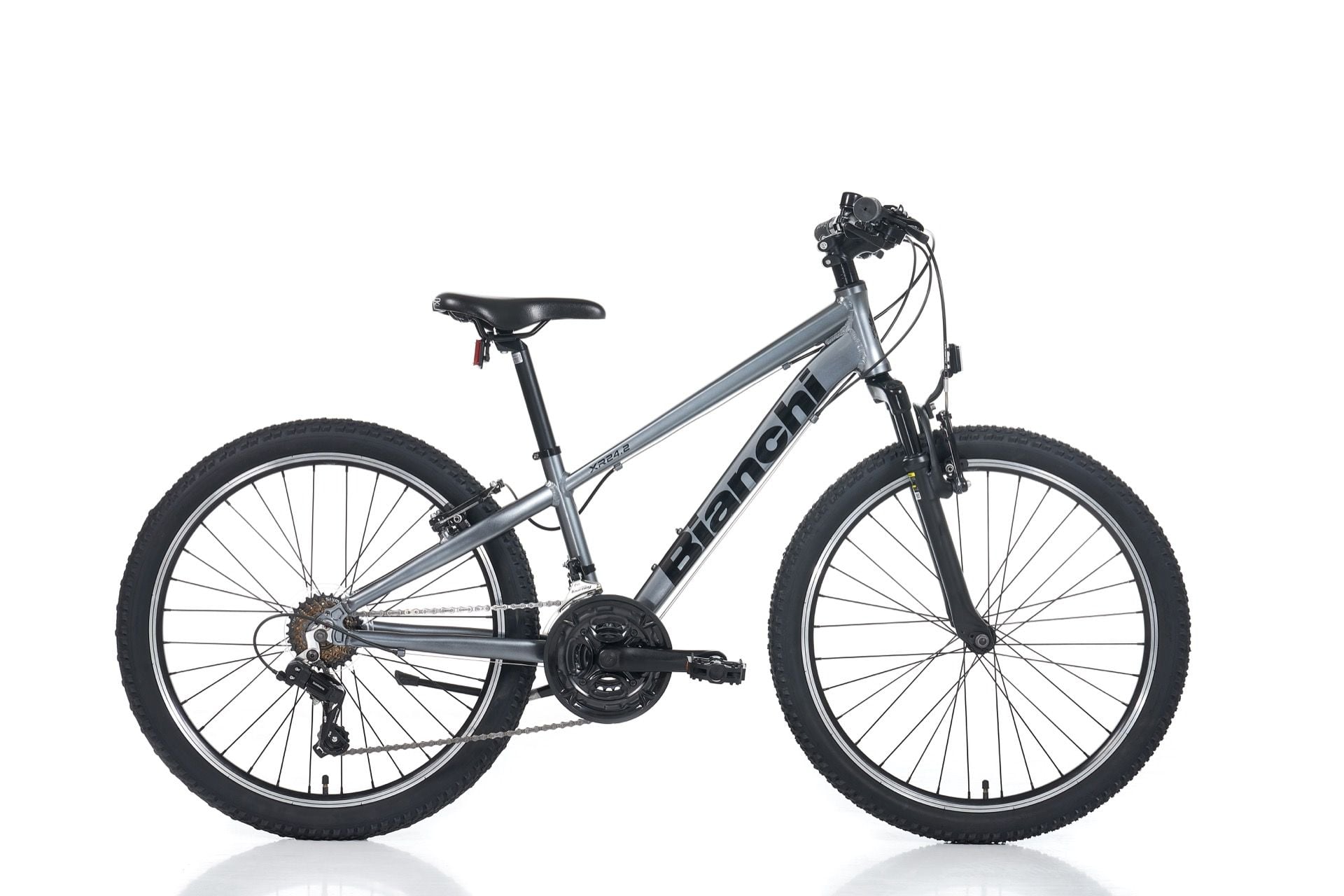 24 Bianchi XR24.2 21v V-Fren Erkek Çocuk Bisikleti 31cm - Gri-Siyah