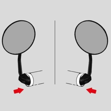 Lexis Flank 96 16-22mm Gidon İçi Montaj Bisiklet Aynası