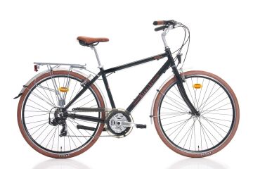 28 Bianchi Rubino Deluxe 21v V-Fren Erkek Şehir Bisikleti 47cm - Siyah