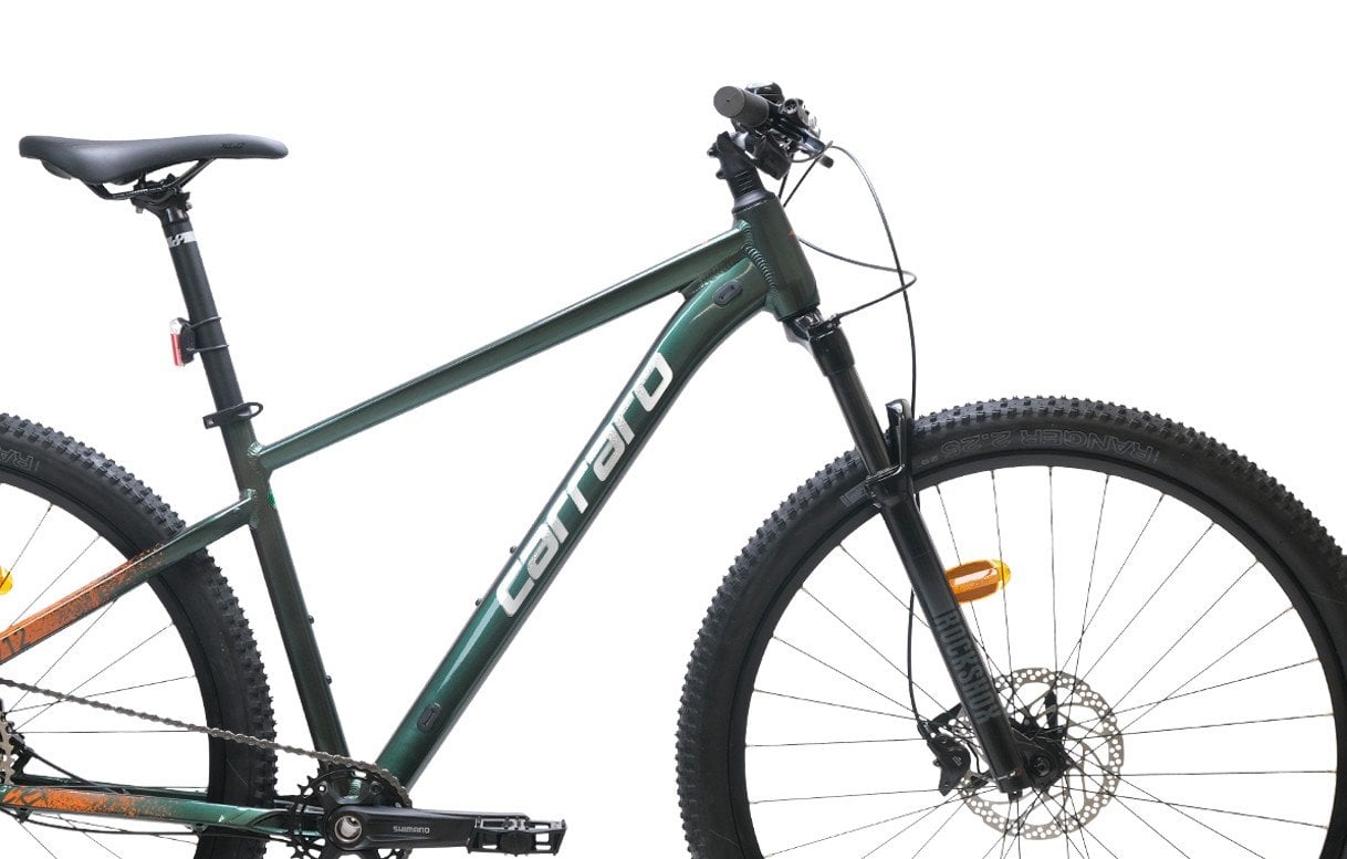 27.5 Carraro CRX 712 D 12v H.Disk Fren Dağ Bisikleti 40cm - Orman Yeşili-Bakır