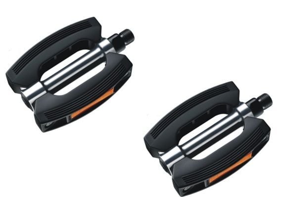 Briviga HF-613 110x80mm City/Comfort Alüminyum/Plastik Platform Pedal Siyah