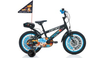 16 Carraro Monster V-Fren Erkek Çocuk Bisikleti M.Siyah-Gri-Mavi