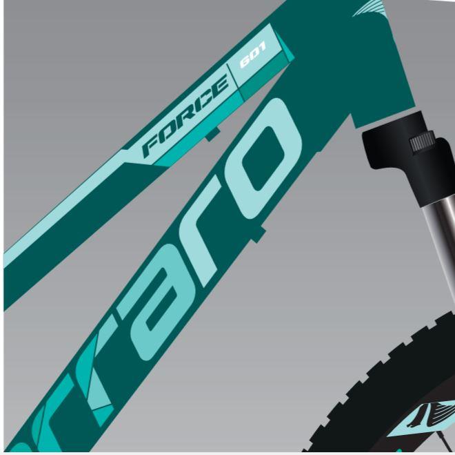 26 Carraro Force 601 21v V-Fren Kadın Dağ Bisikleti 38cm - M.Turkuaz-Beyaz