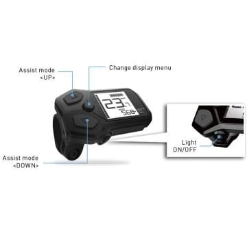 Shimano SC-E5000 Steps E-Bike Bisiklet Bilgisayarı ISCE5000A