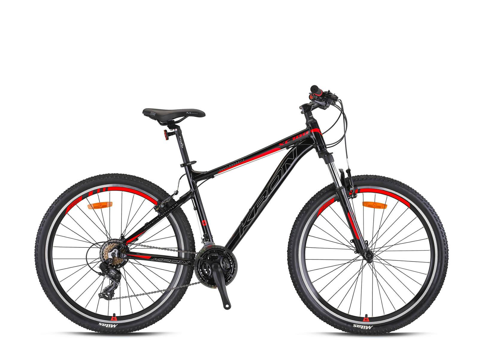 29 Kron XC 100 21v H.Disk Fren Dağ Bisikleti 46cm - Siyah-Gri-Kırmızı