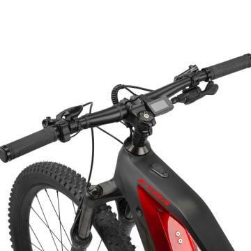 29 Kron Etna 12v H.Disk Fren Steps EP801 630Wh Full Süspansiyon Karbon E-Mtb Bisiklet M.Siyah-Kırmızı - 44.5cm