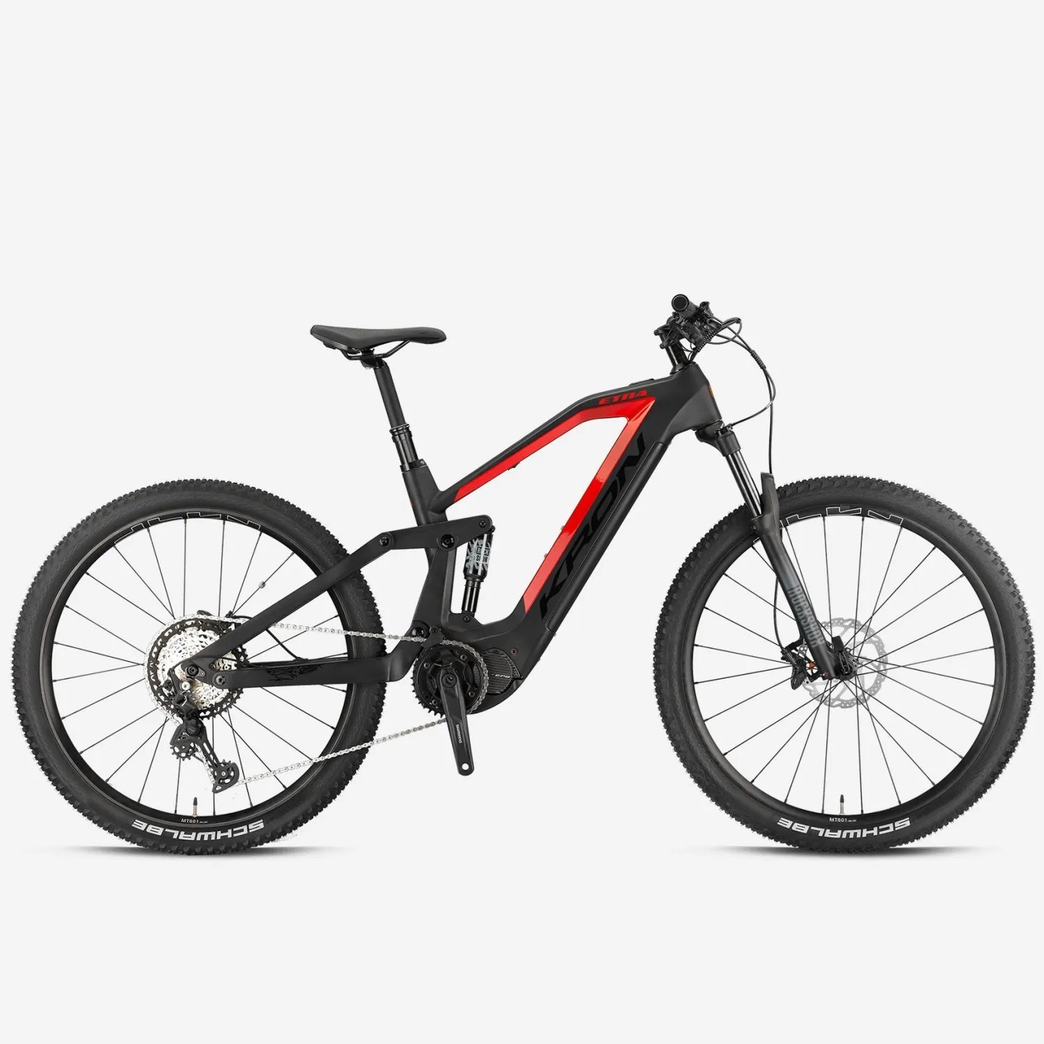 29 Kron Etna 12v H.Disk Fren Steps EP801 630Wh Full Süspansiyon Karbon E-Mtb Bisiklet M.Siyah-Kırmızı - 44.5cm