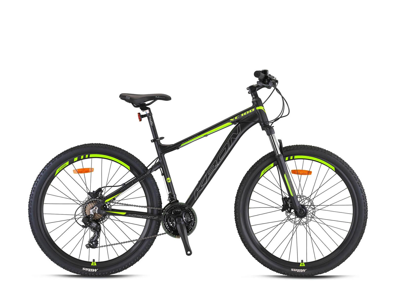 29 Kron XC 100 21v H.Disk Fren Dağ Bisikleti 51cm - M.Siyah-Gri-N.Sarı