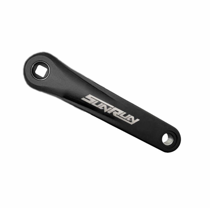Sunrun 170mm Alüminyum Düz Kare Sol Kol Siyah