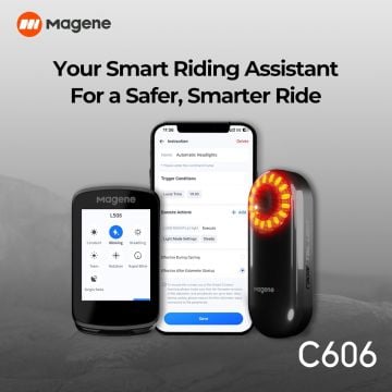 Magene C606 GPS Bisiklet Bilgisayarı Siyah