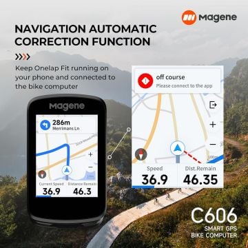 Magene C606 GPS Bisiklet Bilgisayarı Siyah