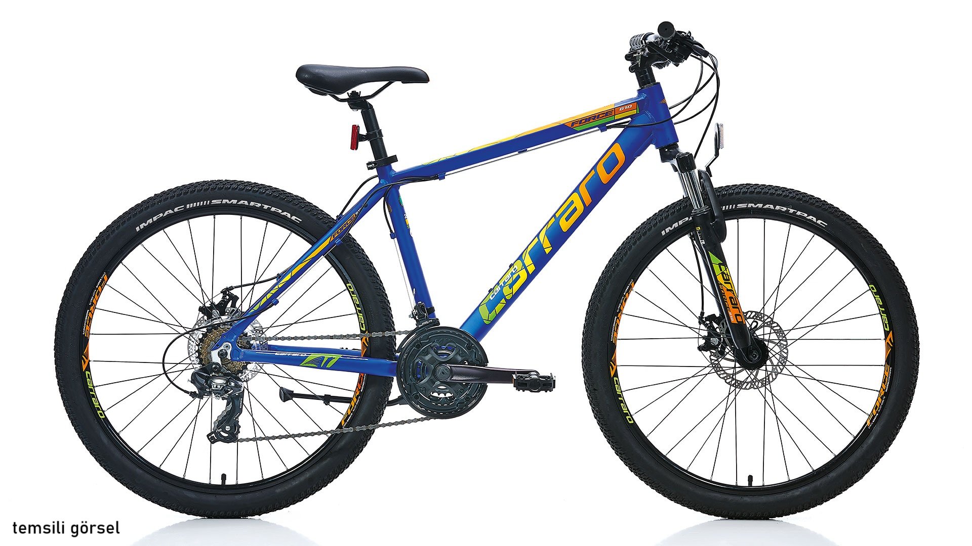 24 Carraro Force 410 21v M.Disk Fren Çocuk Bisikleti 32.5cm - M.Mavi-Turuncu-Sarı