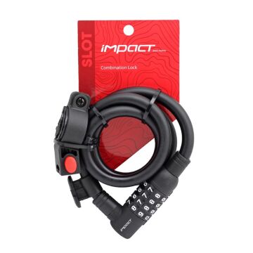 Impact Slot 12x1000mm Değiştirilebilir Şifreli Kilit + Sabitleme Aparatı Siyah