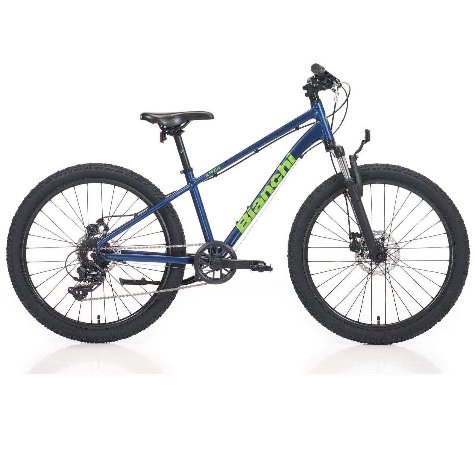 24 Bianchi XR24 8v Mekanik Disk Fren Erkek Çocuk Bisikleti 33cm - Mavi-Yeşil