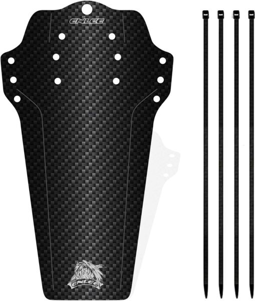 Enlee Karbon Desen Plastik Mtb Ön Çamurluk