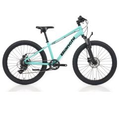 24 Bianchi XR24 8v Mekanik Disk Fren Erkek Çocuk Bisikleti 33cm - Celeste-Siyah