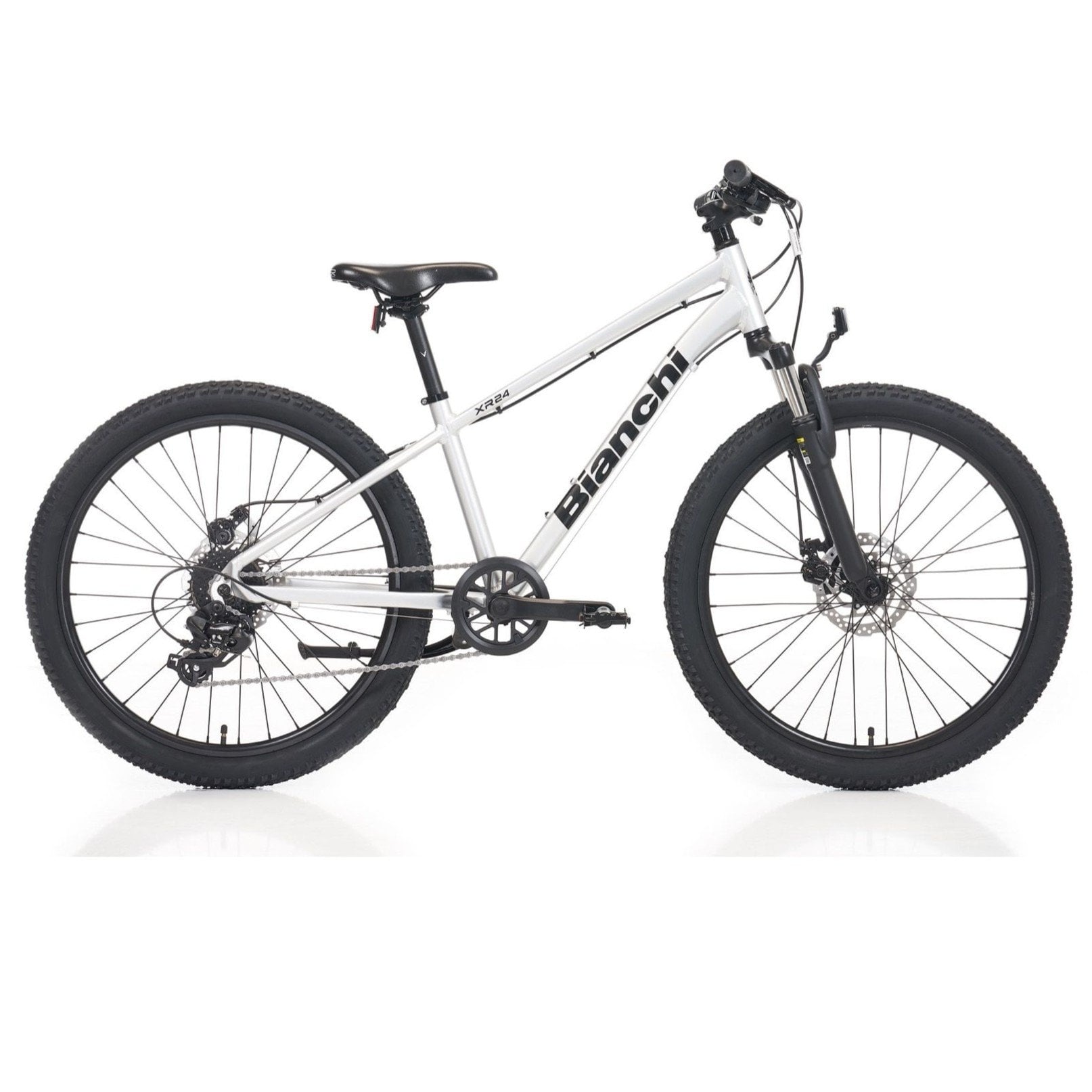 24 Bianchi XR24 8v Mekanik Disk Fren Erkek Çocuk Bisikleti 33cm - Gri-Siyah