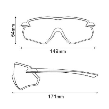 Shimano S-Phyre SPHX1-ES Ridescape ES Gözlük Siyah Çerçeve