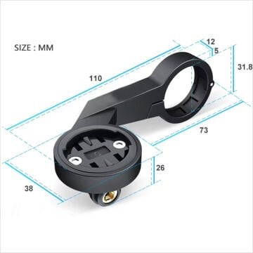 Sorider S1 Garmin/GoPro Tutucu Aparat Siyah