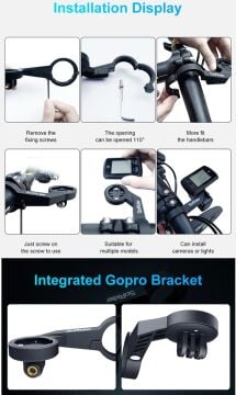 Sorider S1 Garmin/GoPro Tutucu Aparat Siyah