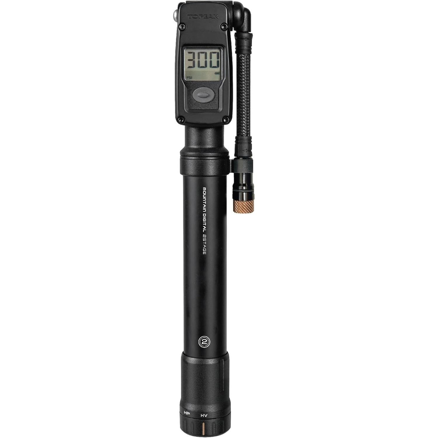 Topeak Mountain2Stage 300psi Digital Göstergeli  Amortisör ve Lastik Pompası