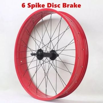 QRD 26'' Fat Bike Ön+Arka Jant Seti Kırmızı