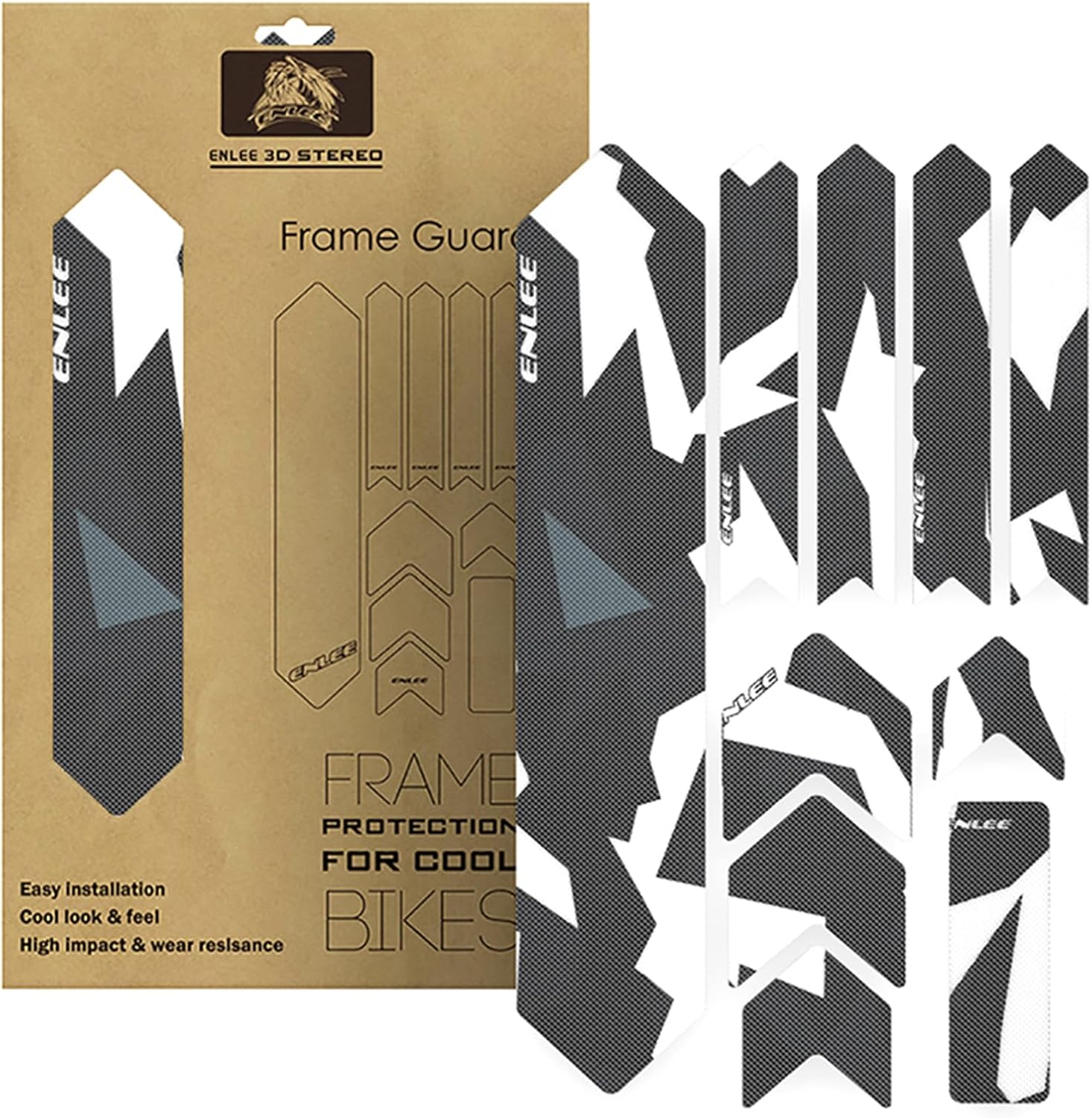 Enlee FG-20 Lightning Camo Kadro Koruyucu Etiket Seti