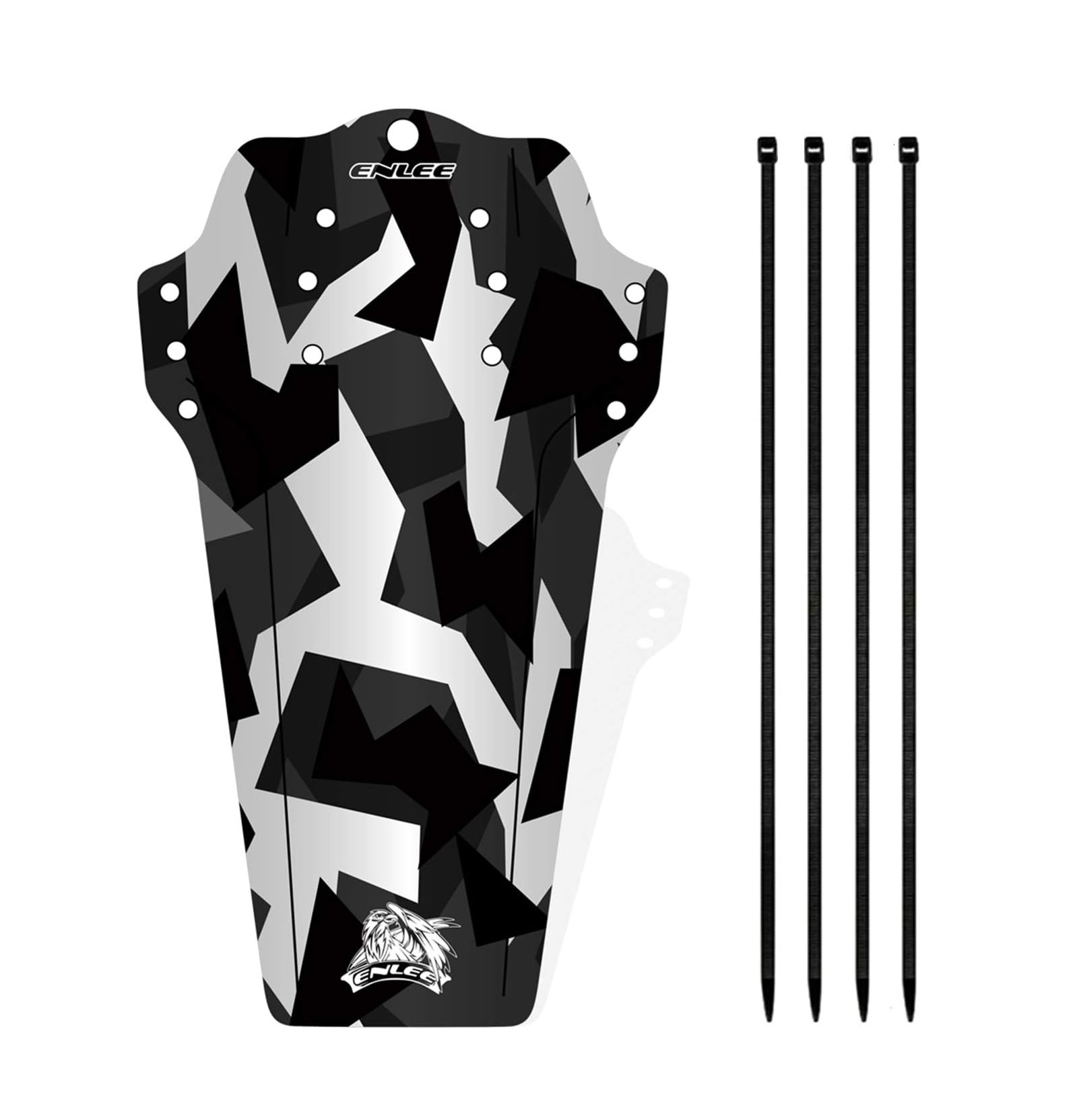Enlee Light Camo Plastik Mtb Ön Çamurluk