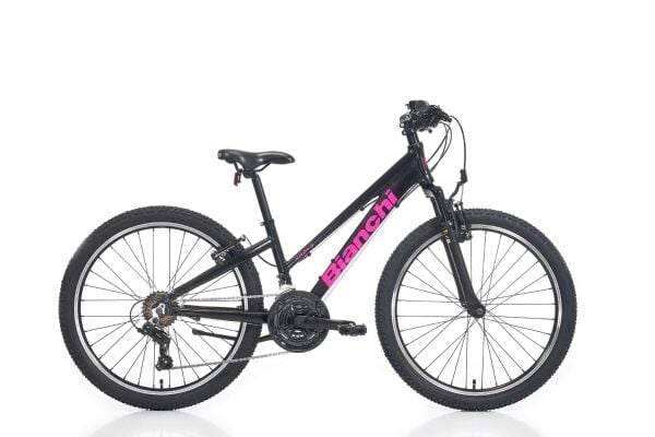 24 Bianchi XR24.3 21v V-Fren Kız Çocuk Bisikleti 31cm - Siyah-Pembe