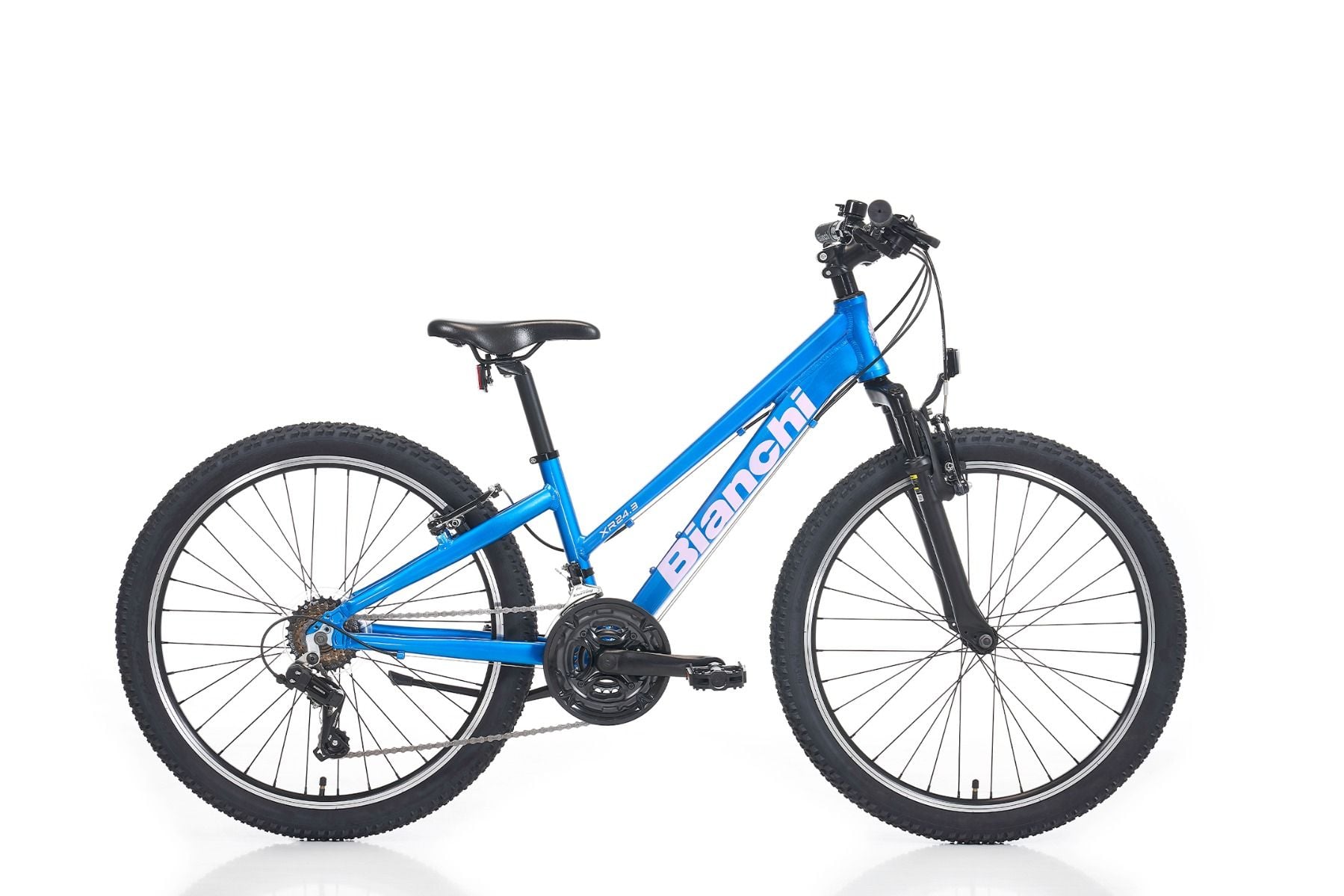 24 Bianchi XR24.3 21v V-Fren Kız Çocuk Bisikleti 31cm - Mavi-Pembe