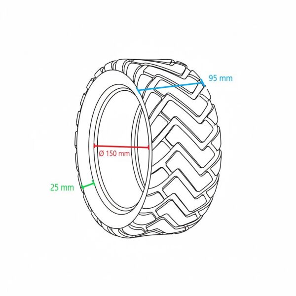 Tuovt 80/60-6 Tubeless Elektrikli Scooter Dış Lastik