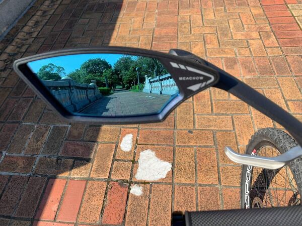 Meachow ME-006BL Sol Bisiklet Aynası Kelepçe Montaj Mavi Lens