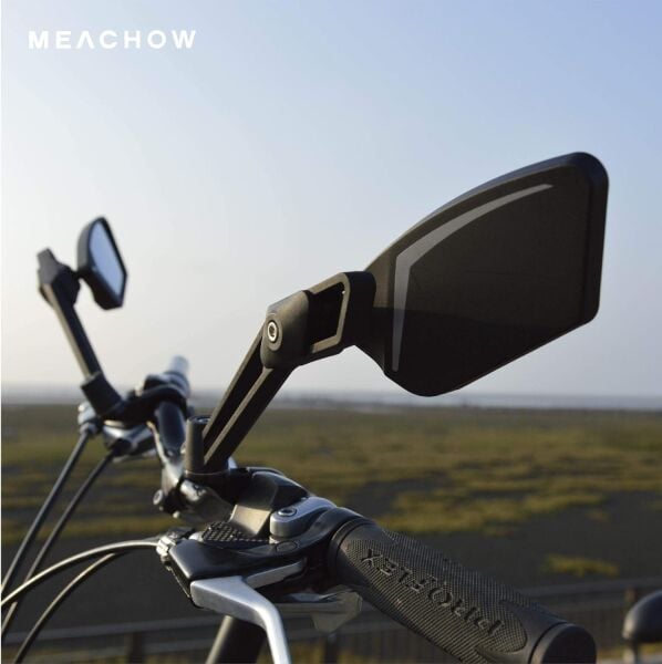 Meachow ME-003BL Sol Bisiklet Aynası Kelepçe Montaj Mavi Lens