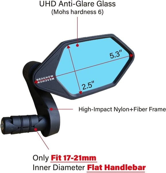 Meachow ME-022B  Sağ+Sol Mavi Lens Gidon için Montaj Ayna Seti