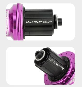 Hassns Pro7 32h HG 8-11s Mtb Bisiklet Göbek Seti Mor