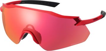 Shimano EQUINOX Bisiklet Gözlüğü Metalik Kırmızı Çerçeve Ridescape RD Lens