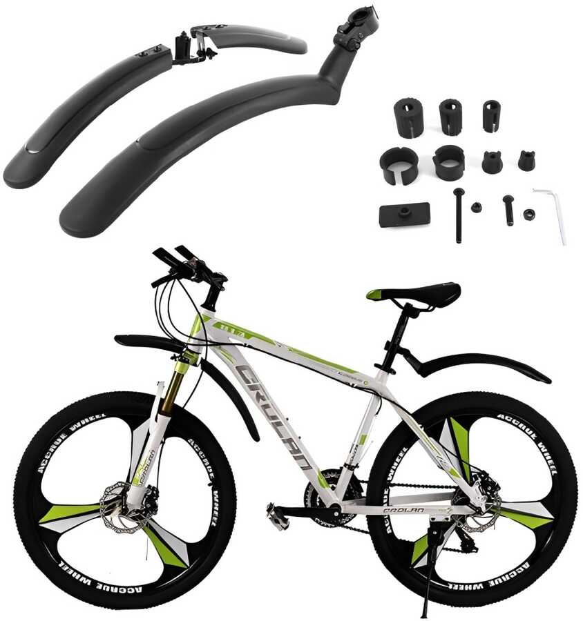 Briviga FND-303 20-26'' Plastik Çamurluk Seti Siyah