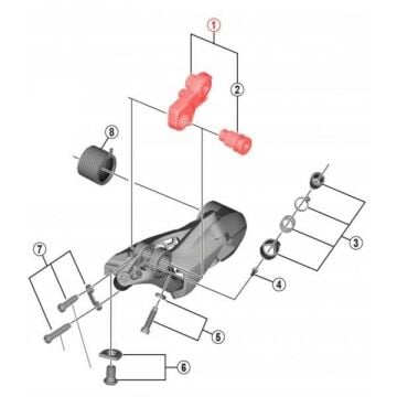 Shimano Ultegra RD-R8000 Arka Aktarıcı Aks Ünitesi Y3E998020